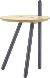 Tavolino Rolf Benz Freistil 196 in legno massello di abete rosso laminato Ø 45 cm