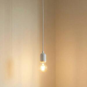 Lampada a sospensione Lindby Hattie, attacco E27, bianca, Ø 4,7 cm