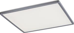 Rabalux 2291, plafoniera Rasmus, 22W, 4000K, 2100lm, argento-bianco, bianco neutro-RGB, dimmerabile