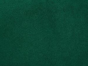 Ottomana con cuscino superiore in velluto verde ottomana Gambe in metallo argentato Stile glamour Beliani