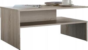 Panca OLA, rovere sonoma, tavolino moderno