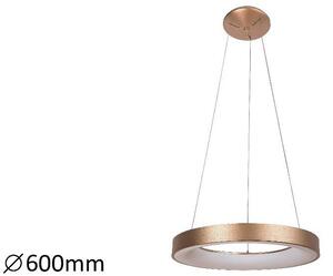 Rabalux 5054 Carmella lampada a sospensione, 50W, 4000K, 3350lm, bianco-oro, rotonda, bianco neutro, moderna, ø600mm