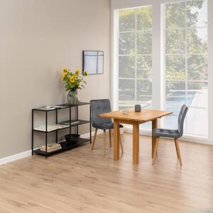 Tavolo da pranzo rettangolare Kenley, impiallacciato rovere oliato, con funzione allungabile, 45/90 cm