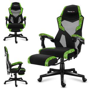 Sedia da gioco Huzaro Combat 3.1 Pixel - inclinazione a 135°, poggiapiedi estensibile, traspirante, ergonomica, fino a 150 kg, certificata SGS