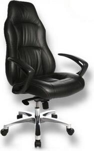 Topstar sedia direzionale OFFICE RS1 Sedia da ufficio ergonomica con braccioli Sedia girevole in pelle per ufficio, casa
