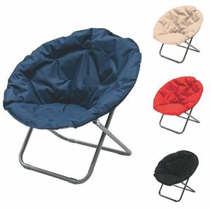 Sedia poltrona pieghevole da giardino con struttura in metallo 80x80 cm Soft Chair