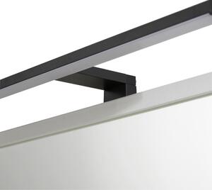 Applique moderno Slim LED nero, in metallo, D. 50 cm 50x10.8 cm, INSPIRE