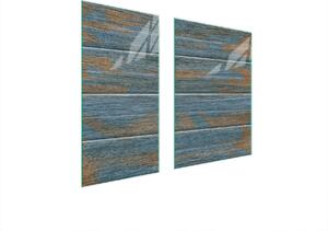 Piastre copri fornelli 2 pezzi 75x52 Copri piano cottura in Vetroceramica tagliere in legno turchese