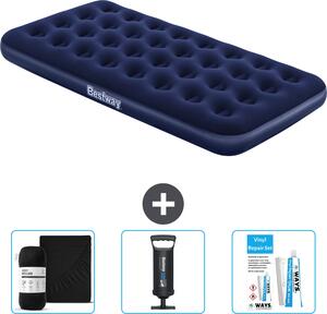 Materasso gonfiabile Bestway - 1 persona - 99 x 188 x 22 cm - Blu - Accessori inclusi