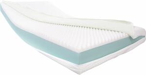Dibapur® Visco Aloe Vera: Materasso ortopedico (190x200) con schiuma viscoelastica e schiuma a freddo (alta densità), circa 16 cm di spessore, rivestito in tessuto liscio con aloe vera, per un'altezza totale di circa 16,2 cm