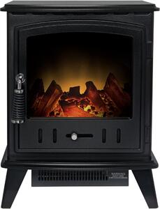 Camino elettrico nero - Potenza: 1,8 kW - Dimensioni: 30,5 x 41 x 54,5 cm