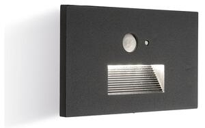 Segnapasso sovil ninfea 97809 16 led sensore movimento alluminio vetro - Sovil Illuminazione