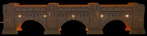 Elevazione ad arco a candela Ponte di Augusto (54,5x11,5cm) di Tietze Erzgebirgsdesign