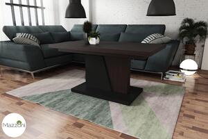 Tavolino di design Grand Noir allungabile e regolabile in altezza, da 120 a 180 cm, tavolo da pranzo