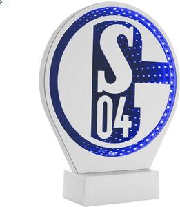 FC Schalke 04 S04 Luce LED Logo Specchio