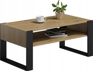 Tavolino KAJA artisan nero loft retrò