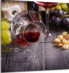 PIATTO IN VETRO PER CUCINA 60x65 Vino