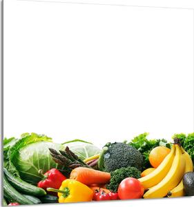 PIATTO IN VETRO PER CUCINA 60x65 verdure