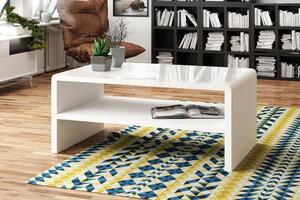 Tavolino da salotto di design "Rock", 100x60x43 cm, con ripiano