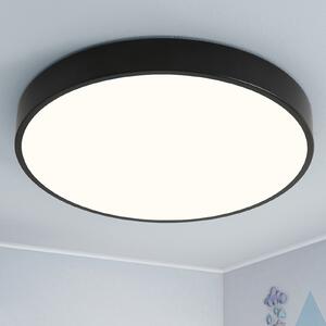 Lampada da soffitto a LED Natsen 24W Ultraslim 30x30x4 cm (nera) per soggiorno, camera da letto, cucina, ufficio, ingresso e corridoio
