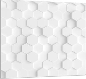 PIATTO IN VETRO PER CUCINA 65x60 Bianco