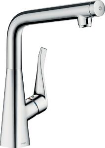 Hansgrohe Metris miscelatore per lavello Select bocca girevole cromo