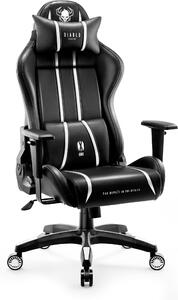 Diablo X-One 2.0 Gaming Chair Sedia da ufficio Braccioli regolabili Design ergonomico Cuscino collo/glutei Dimensioni normali Bianco e nero