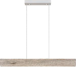 Rabalux 3091 Lampada a sospensione Cinnamon, 34W, 3000K, 1770lm-legno, marrone-bianco, bianco caldo, scandinavo, 80cm