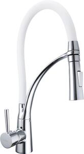 Mexen Aster rubinetto da cucina, cromo/bianco - 73450-02