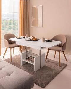 Tavolino di design WM-2, regolabile in altezza, allungabile, tavolo da pranzo, ripiano