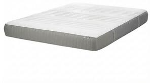 BELIANI Materasso in memory foam bianco con tessuto poliestere grigio 160 x 200 cm rigido sfoderabile