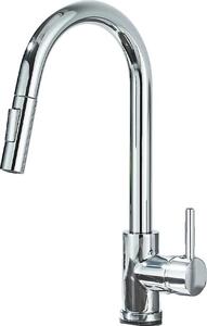 Rubinetto da cucina, funzione spray estraibile, comando monocomando, cromato