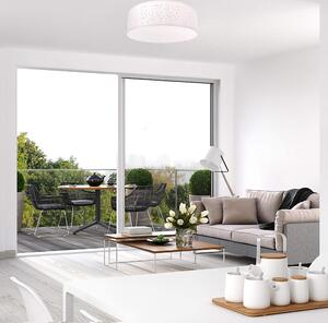 Lampada da soffitto *BIANCO* 2x attacco E27 380mm Copertura in tessuto