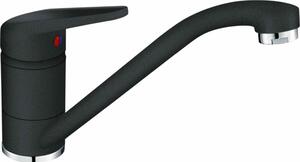 Rubinetto FRANKE NOVARA-PLUS in ONYX con bocca fissa girevole / miscelatore monocomando
