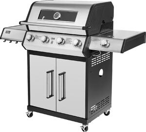 Teesa TSA0250 BBQ a gas 5006 MASTER, 5 bruciatori, 14 kW, nero e argento