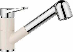 Blanco Wega S - Miscelatore per lavello con doccia estraibile, bianco/cromo 526982
