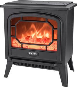 Caminetto elettrico con fuoco e riscaldamento a LED, 1800W