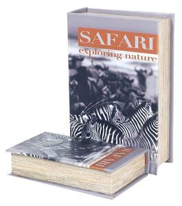 Cestini, scatole e cestini Signes Grimalt Scatole Per Libri Safari Zebra 2U