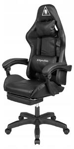 Kruger&Matz KM0790 Sedia da gioco con poggiapiedi GX-150, nero