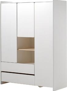 FURNLUX Armadio per bambini Kiddy White 138cm / Colore principale: Bianco / Dimensioni: 138 x 55 x 190 cm