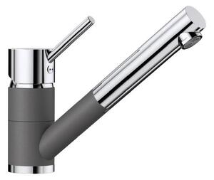 Blanco Antas S - Miscelatore per lavello con bocca estraibile, grigio roccia/cromo 518794