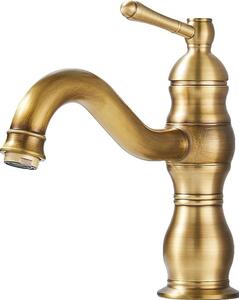 Rubinetto per lavabo, montaggio a soffitto, installazione monoforo, antico