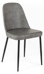 Sedia dalle linee morbide ed Rivestimento tessuto danno forma a MODELLO Tamara dimensioni 52x45x h 85 cm - peso 6 kg sedia in tessuto Rivestimento grigio chiaro