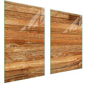 Piatto Di Protezione In Vetro Per Cucina 65X52 Legno