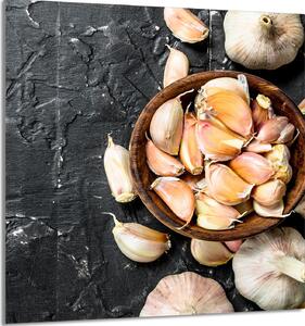 PIATTO DI VETRO PER CUCINA 60x65 Aglio