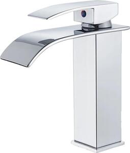 Rubinetto per lavabo, monocomando, montaggio su piano, cromato A corto