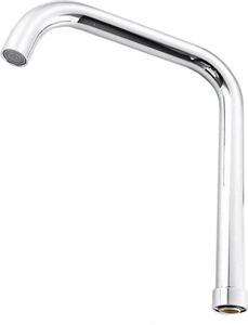 INF Rubinetto da cucina in acciaio inox - Tubo a J con tappo in ottone