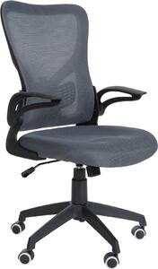 Sedia ergonomica per ufficio - Sedia da ufficio - Supporto lombare regolabile per un comfort ottimale | Colore: Grigio