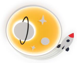 Brilagi -LED Plafoniera per bambini STARSHIP LED/64W/230V 3000/4500/6000K gialla