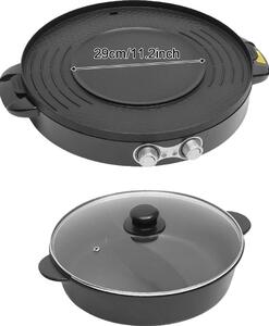 Pentola elettrica, funzione grill, design portatile, nero